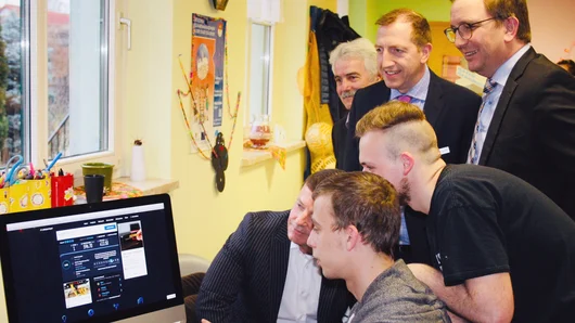 Jugendliche aus dem Jugendklub Förderstedt testeten die Schnelligkeitsraten aus Jugendliche aus dem Jugendklub Förderstedt testeten die Schnelligkeitsraten aus