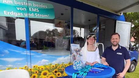 EMS-Infomobil Infomobil zum Salzlandradeltag