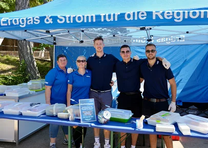 Unser Team vom Kuchenbasar beim Kulinarischen Samstag im Kurpark.