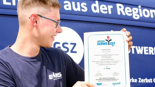 Lucas Ulrich ist Schweißer-Meister