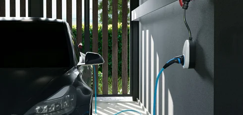 go-e Charger Gemini flex in der Garage