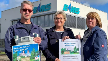 EMS-Belegschaft unterstützt Radio-Brocken-Aktion