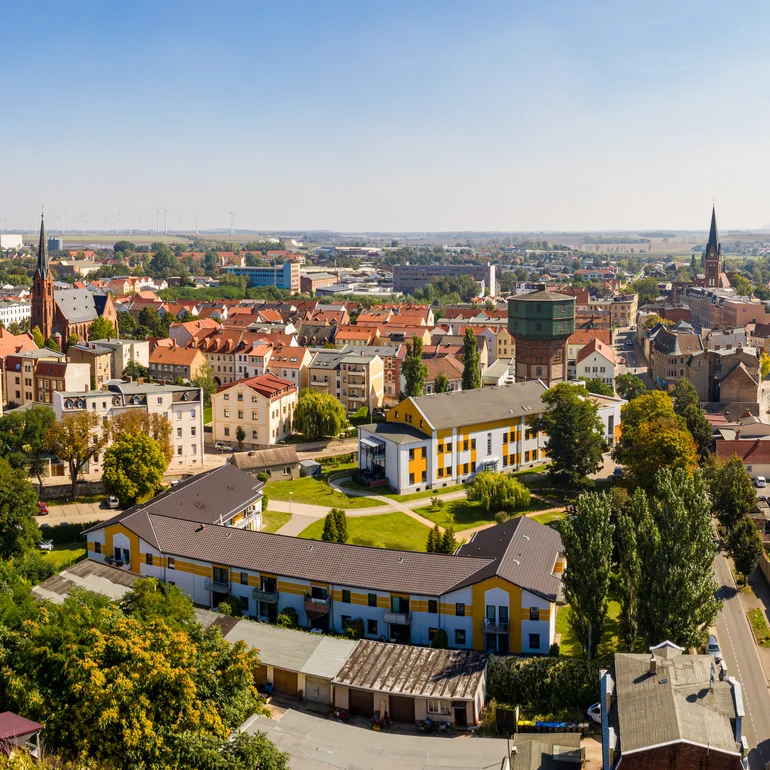 Luftbild von Staßfurt