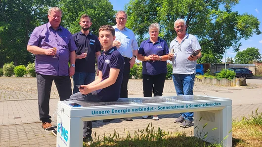 Solarbank in Atzendorf aufgestellt Solarbank in Atzendorf