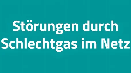 Störung im Gasnetz