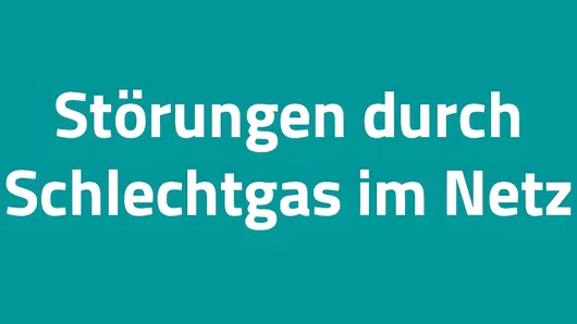 Störung im Gasnetz