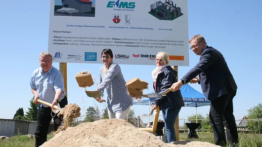 Baustart für neues Heizhaus der EMS in Nienburg (Saale)