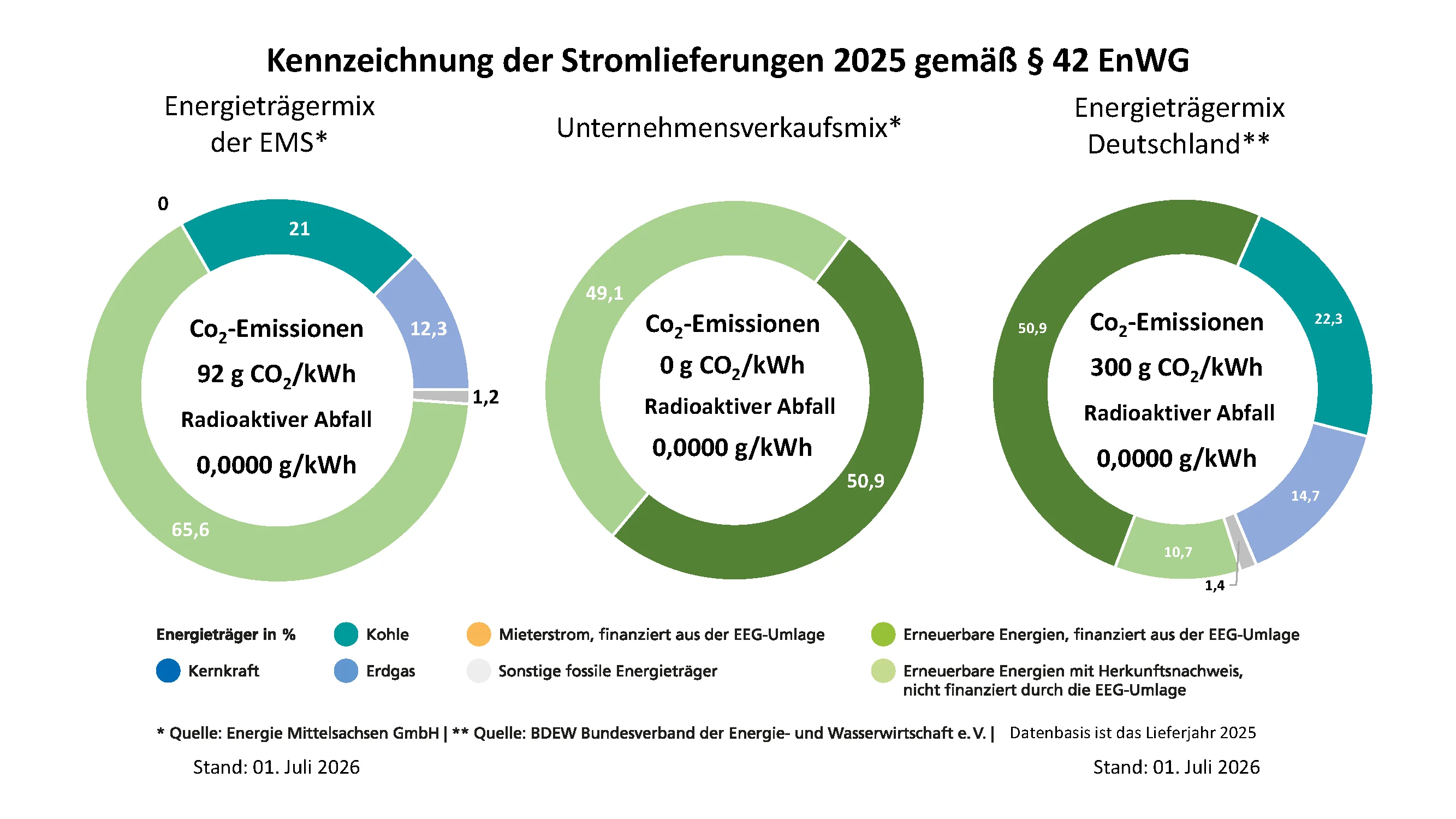 Grafik Stromkennzeichen Deutschland 2024