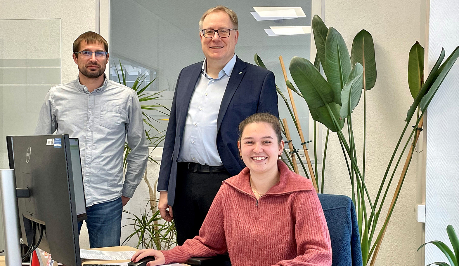 Besuch zur Wiedereröffnung des Staßfurter Kundenbüros Energie-Bündel
